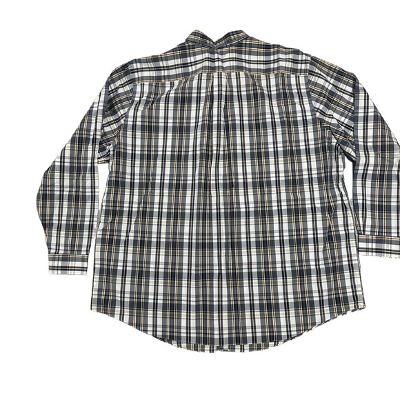 NWOT Men’s Brooks Brothers Plaid Button Shirt 3XLT Quiet Luxury Business Casual - Picture 2 of 5